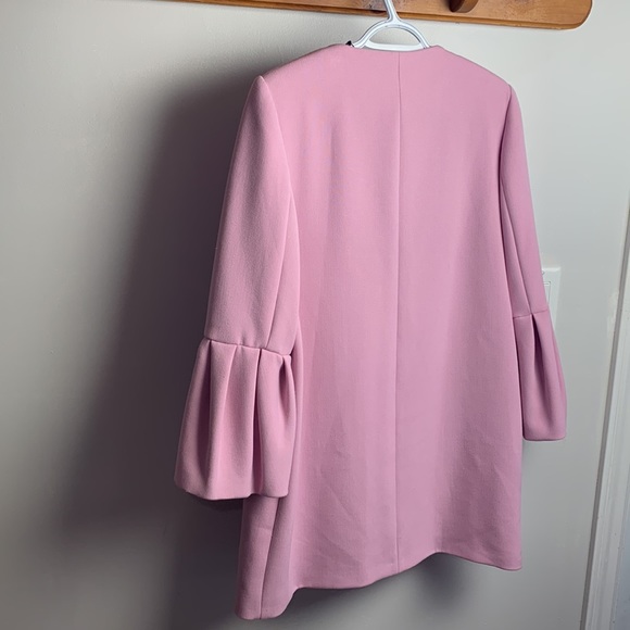 Nwt Zara pink spring bell sleeve coat - Picture 7 of 10
